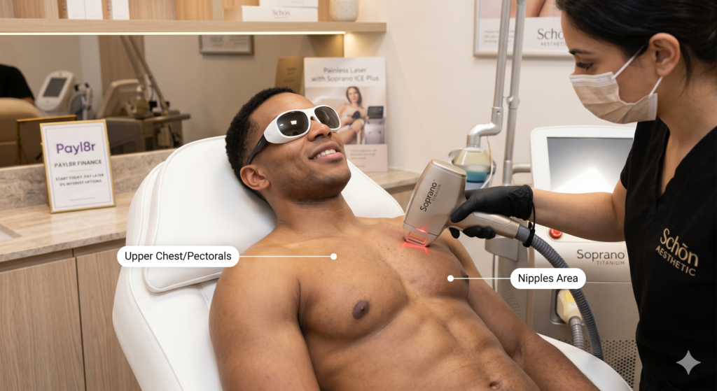 Chest Laser Hair Removal Birmingham 1 Chest Laser Hair Removal Birmingham | Pain-Free 0% Finance